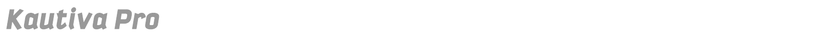 Kautiva Pro font preview